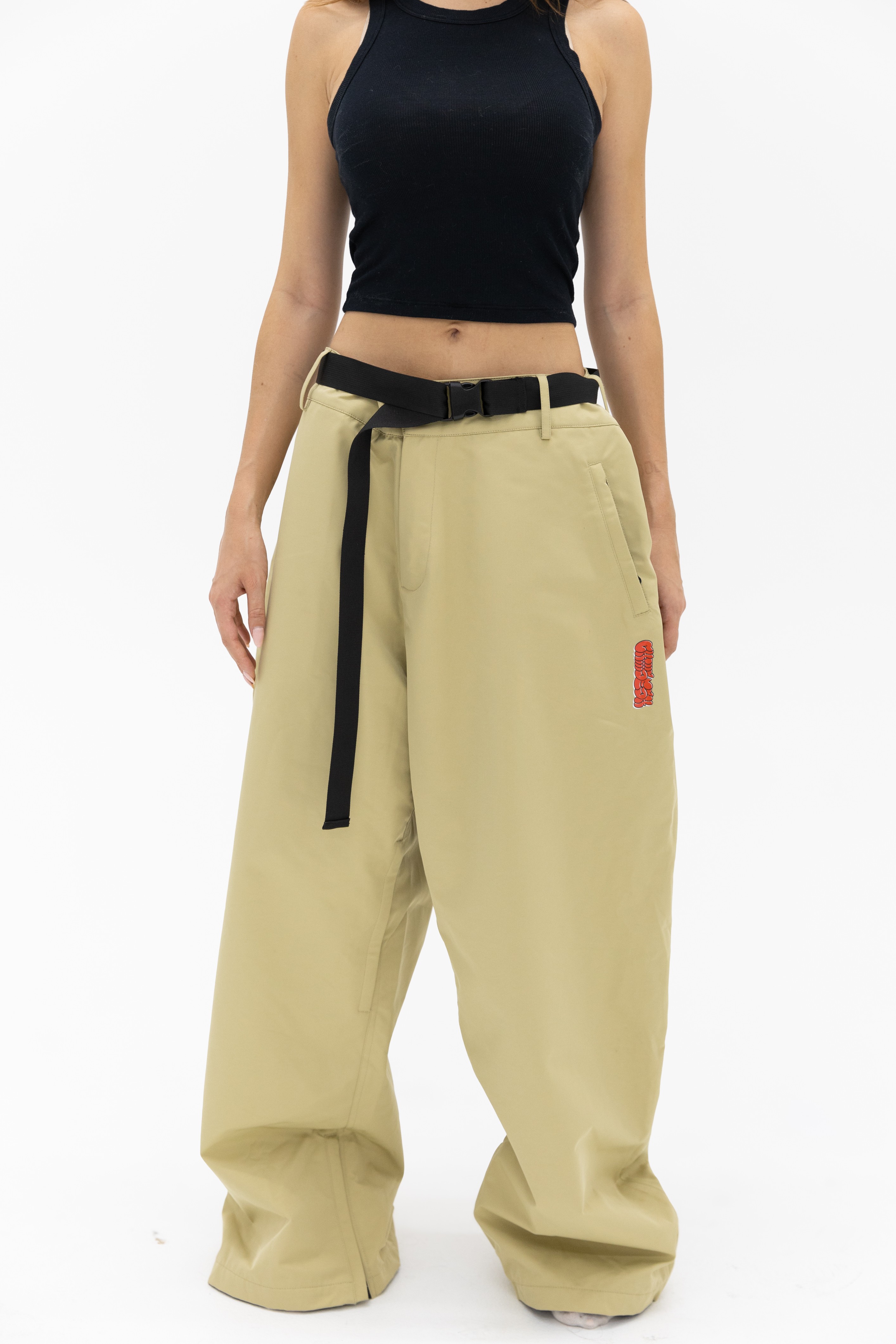 plain khaki snowpants